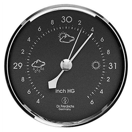 Precision Aneroid Barometer 3.25 inch Diameter Round Dial with Chrome