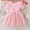 Pink, variant on RTKFRFLM Toddler Girls Casual Dresses Summer Bowknot Princess Dress With Gradient Mesh Skirt Short Sleeve Party Dress Girl Beach Sundress Dresses,Size 3-4 Years