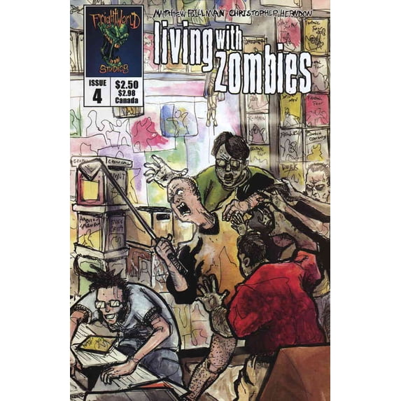 Living with Zombies #4 VF ; Frightworld Comic Book