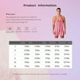 thumbnail image 7 of Sxiwei Men's Striped Wrestling Singlet Bodysuit Workout Sportwear Jumpsuit One Piece Swimsuit Red&White S, 7 of 7