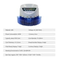 thumbnail image 4 of Unbranded Electric Coin Counter, Sorter & Changer, Black & Grey + Blue, 1 Count, 4 of 6