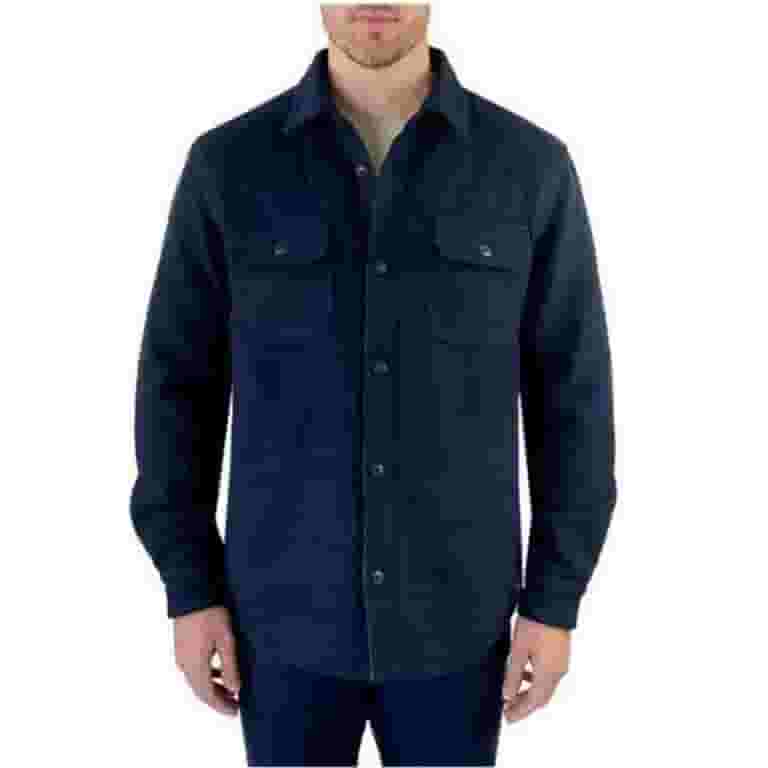 Jachs New York Men's Wool Blend Sherpa Lined Shirt Jacket (Black Jachs New York Men's Wool Blend Sherpa Lined Shirt Jacket (Black