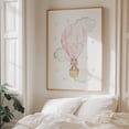 thumbnail image 6 of Pink Hot Air Balloon, Bear, Forest Animals, Woodland Animals, Girl Nursery - Illustration Watercolor Hot Air Balloon Whimsical Pastel Animal Unframed Wall Art Print 24 x 30 inches, 6 of 13
