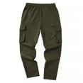 thumbnail image 5 of Handshe Men's Relaxed Fit Cargo Work Pants with Multiple Pockets Stretch High Elasticity,Plus Size, 5 of 5