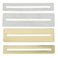 thumbnail image 3 of FELTECHELECTR Guitar Maintenance Tools 2Pcs Wide Slot Golden Stainless Steel Fretboard Guards 3.07 * 0.87In, 3 of 6
