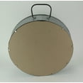 thumbnail image 3 of Rustic Galvanized Metal Tub Frame Wall Mirror with Drawer - Industrial Western Decor - Farmhouse Style - Round 20.5 Inch Diameter - Stylish Home Accent, 3 of 3