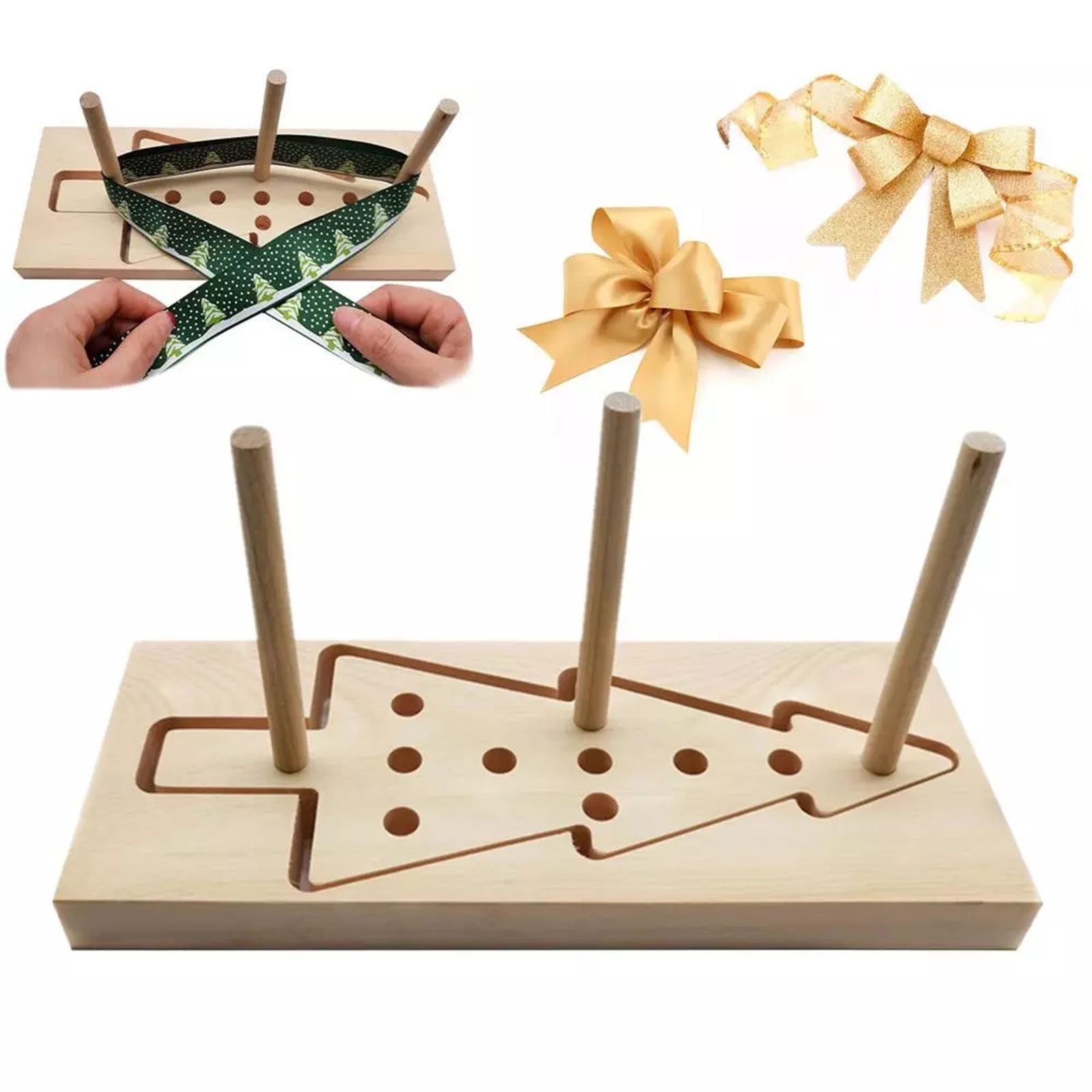 Bow Making Tool Ribbon Maker Wooden Wreath Bow Making Tool Creating