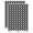 Black, variant on Puerto Rico Flag 200+ Round Stickers - Black - Gloss Finish - 0.50" Size