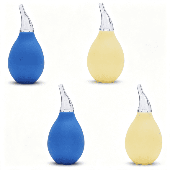 RAQOE 4Pcs Premium Nasal Aspirator Nose Suction Bulb for Baby Premium Nasal Aspirator for Baby