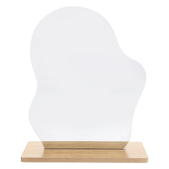 HOMEMAXS  Frameless Mirror for Desk Home Vanity Round Wall Light Student