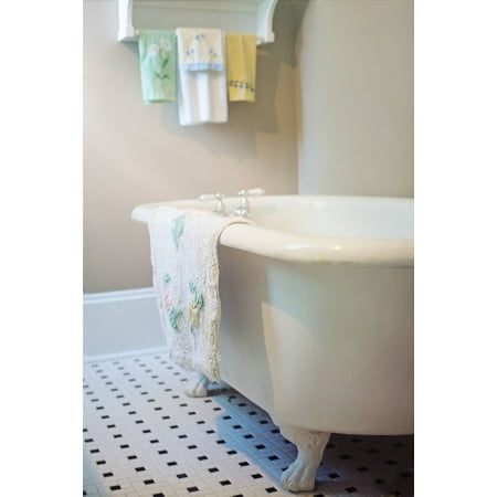 Laminated Poster Claw Foot Tub Vintage Antique Bathtub Bath Retro