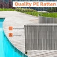 thumbnail image 4 of 150 Gallon Waterproof Large Rattan Deck Box, Outdoor Patio Storage Box for Backyard Furniture Cushions Garden Tools, 4 of 7