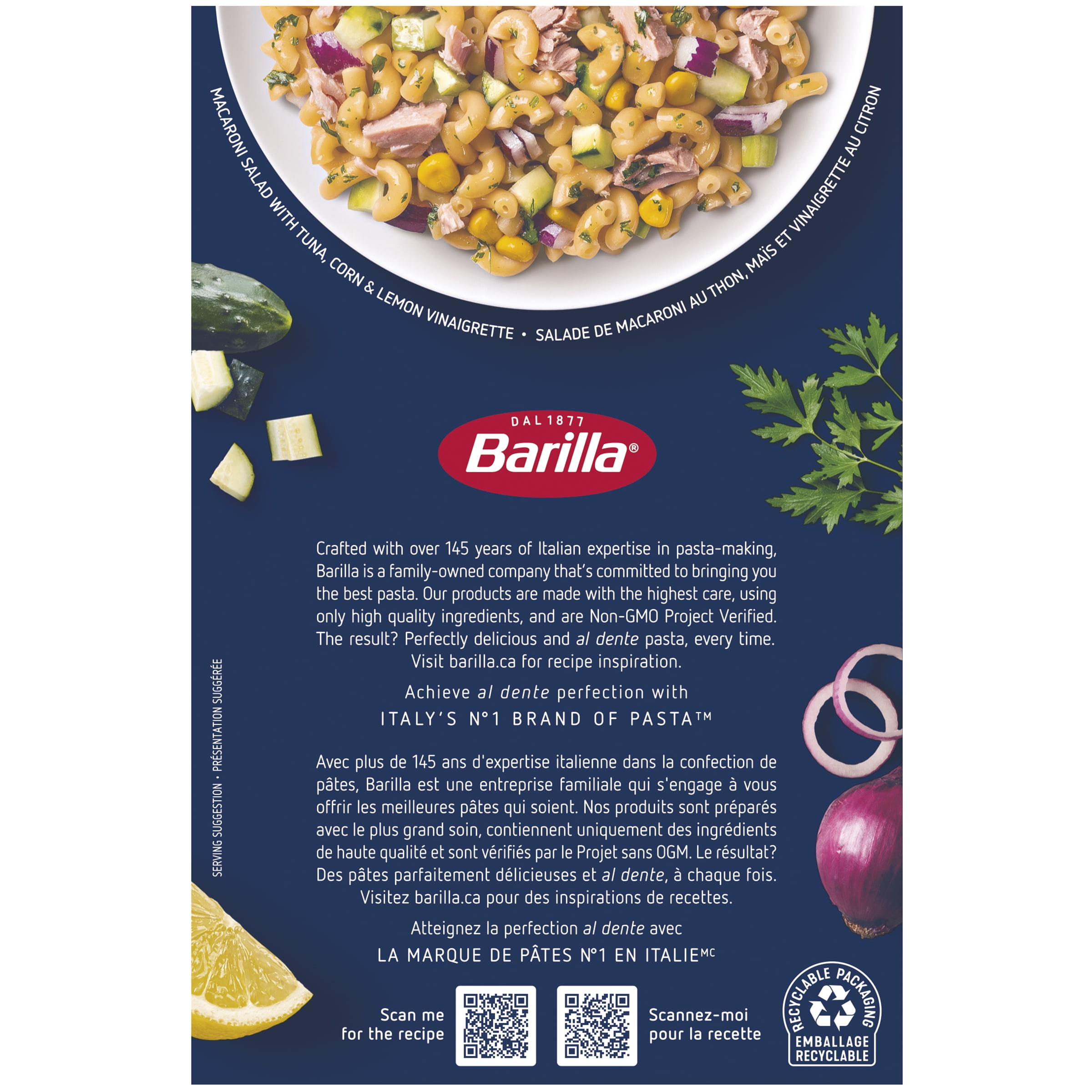 Pâtes Barilla Macaroni Coupé