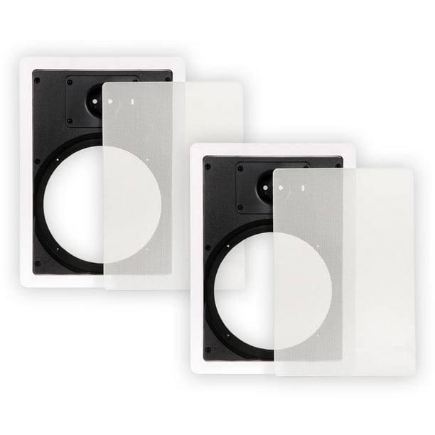 Theater Solutions 8WFG Frames and Grills for 8" InWall Speakers Pair