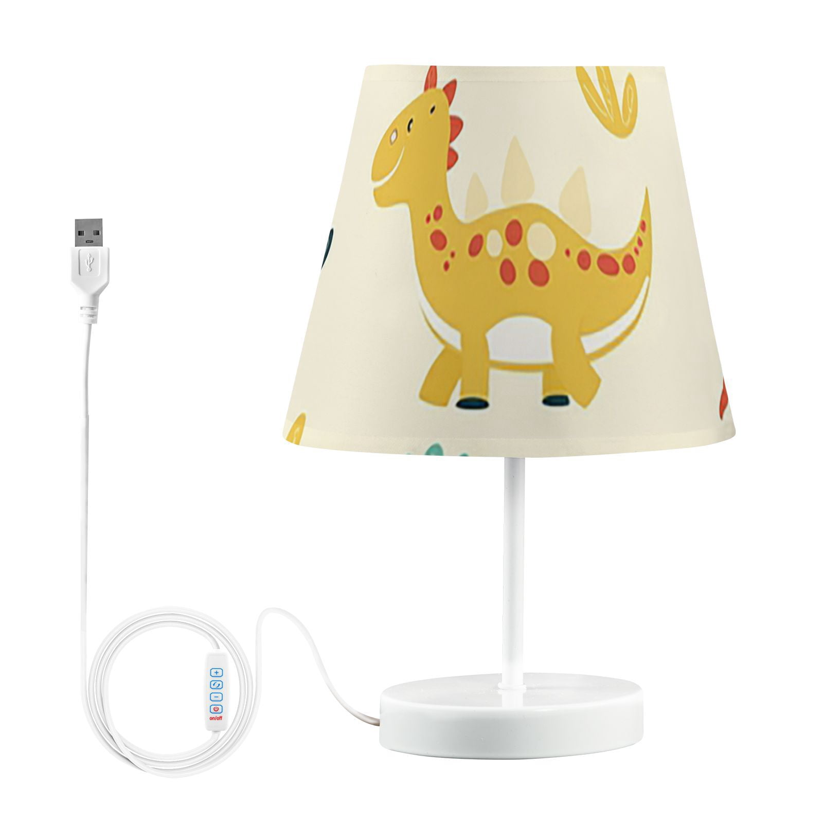 Dinosaur Animal Cartoon LED Desk Lamp Table Lamp USB Bedside Nightstand Small Lamp for Bedroom Living Room Kids Room