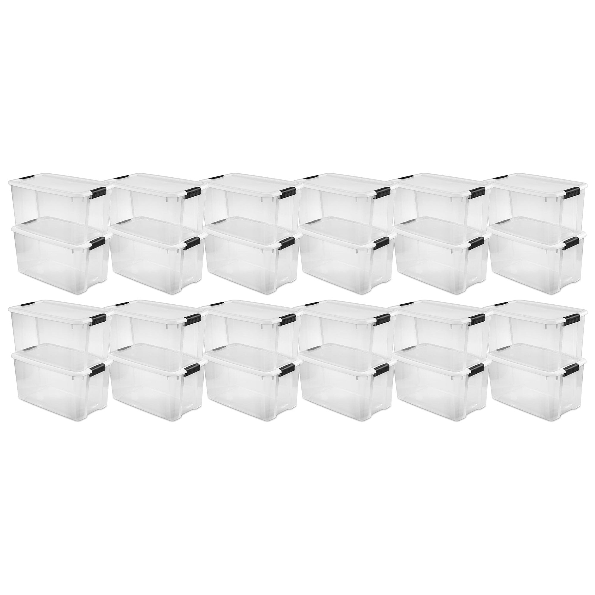 Sterilite 18 Qt Ultra Latch Box, Stackable Storage Bin With Lid