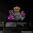 thumbnail image 3 of Glowneon Boss Lady Neon Sign, Boss Lady Led Light, Home Club Bar Decor, Party Decor, 3 of 5