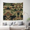 thumbnail image 7 of Tapestry Camouflage Print Backdrop Tapestry Wall Haning For Bedroom Decor 60 X 51 In, 7 of 7