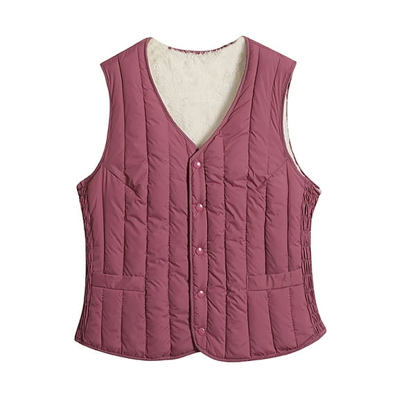 Warm Women's Down Vest Lined Insulated Body Warmer Slim Fit Lightweight Comfortable Winter Outerwear For Cold Weather