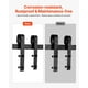 thumbnail image 3 of VEVOR Kit de Herrajes para Puerta Corrediza de Granero de Acero al Carbono Riel de 2 m para Una Sola Puerta Ancho de 91,44-101,6 cm Espesor de 34,92-44,45 mm Carga de 150 kg para Hogar, Negro, 3 of 9