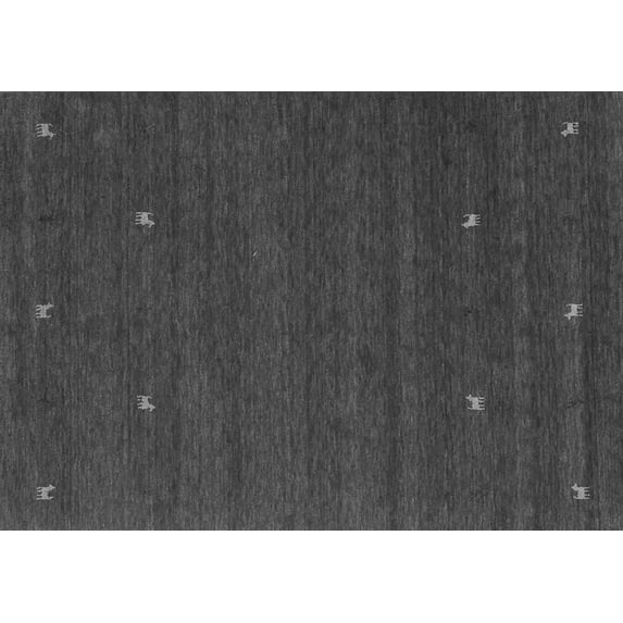 Ahgly Company Indoor Rectangle Abstract Gray Contemporary Area Rugs, 6' x 9'