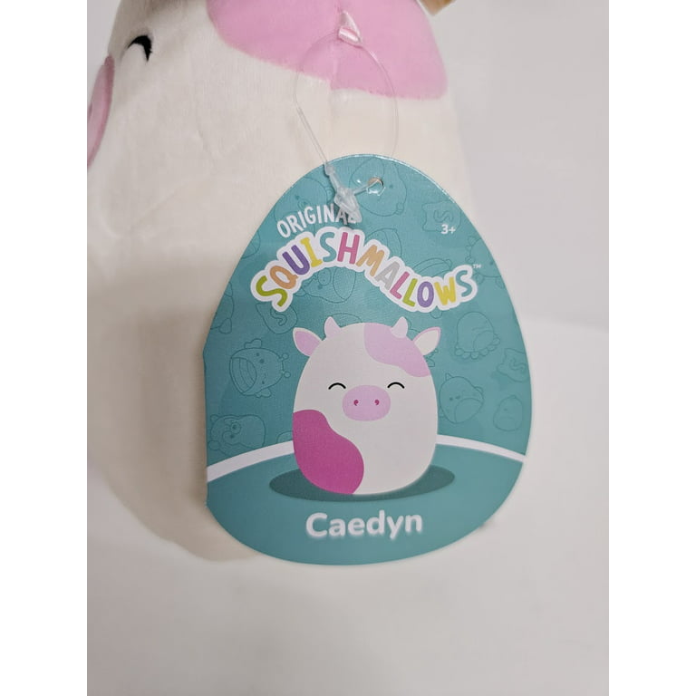 Squishmallow Caedyn pink cow 8 AUTHENTIC Kellytoy Soft Plush NWT HTF RARE  gift