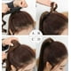 thumbnail image 5 of Coleta de pelo liso, extensiones de cabello largo marrón envolventes, cola de caballo para niñas de 21,7 pulgadas, 5 of 12