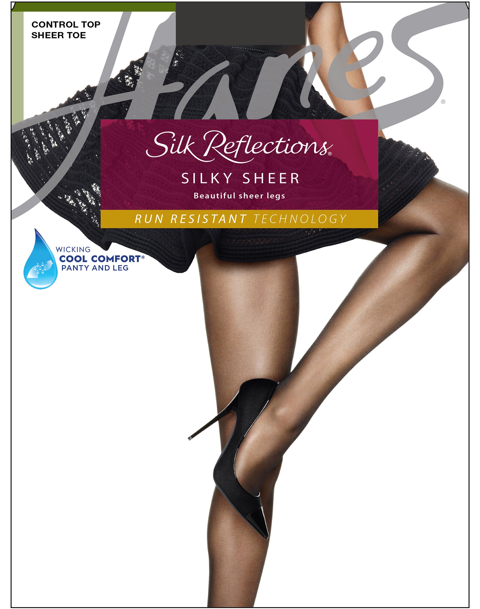 Hanes Silk Reflections Lasting Sheer 