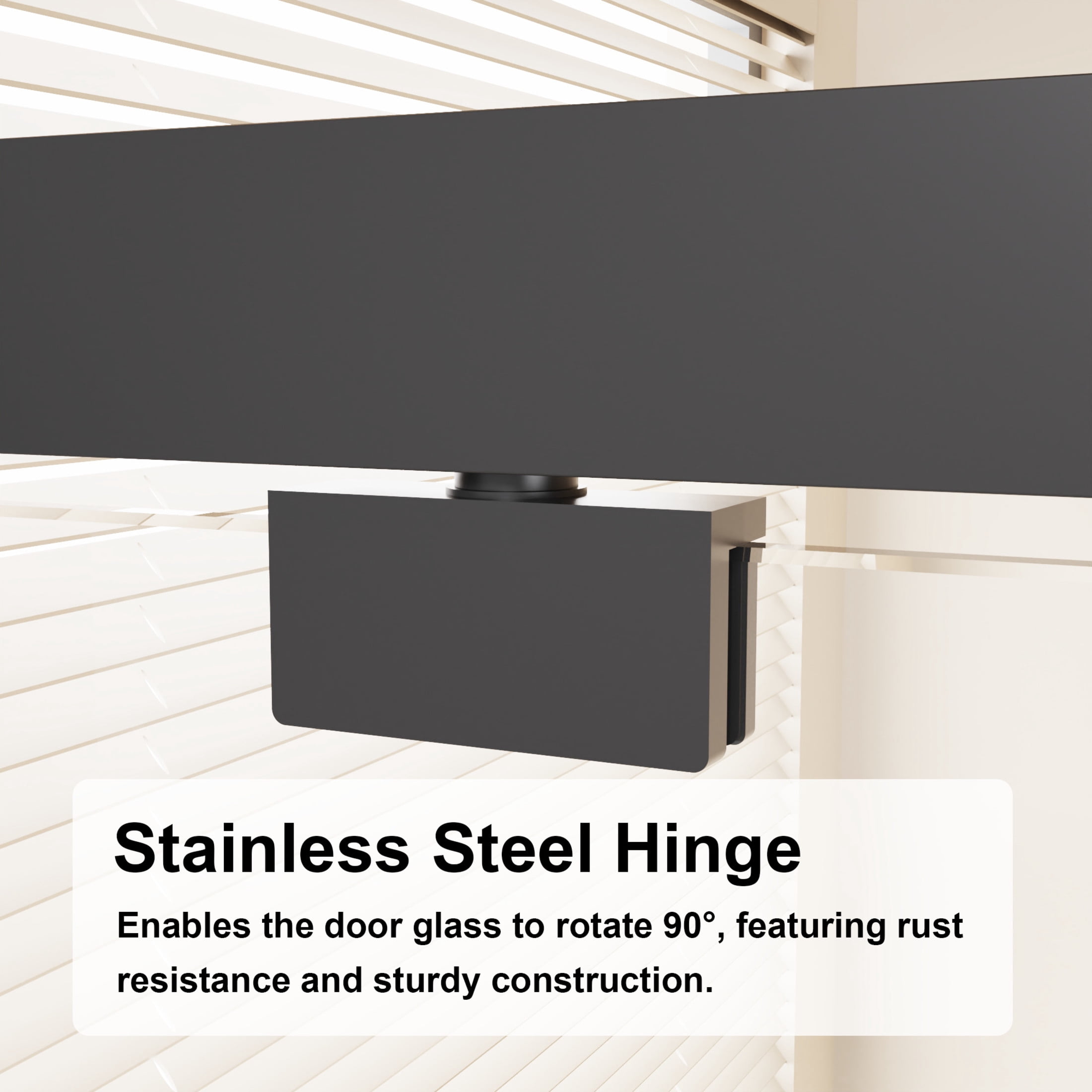 Noble House 28" x 72" Framed Bi-fold Pivot Shower Door, Clear Tempered Glass Space-Saving Folding Door, Matt Black