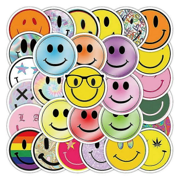 100 Smiley Emoticon Doodle Stickers, Mobile Phone Luggage Helmet Kids Reward Stickers