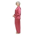 thumbnail image 3 of Women's 100% Silk Pajama Set - Luxury Sleepwear Pjs by TexereSilk (Morning Dew), 3 of 4