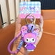 thumbnail image 2 of Llavero genuino Sanrio Kuromi Cinnamoroll MyMelody Hellokitty, bolso colgante, adornos creativos para muñecas, regalo de cumpleaños para niñas YAOSANBAO BAO unisex, 2 of 2