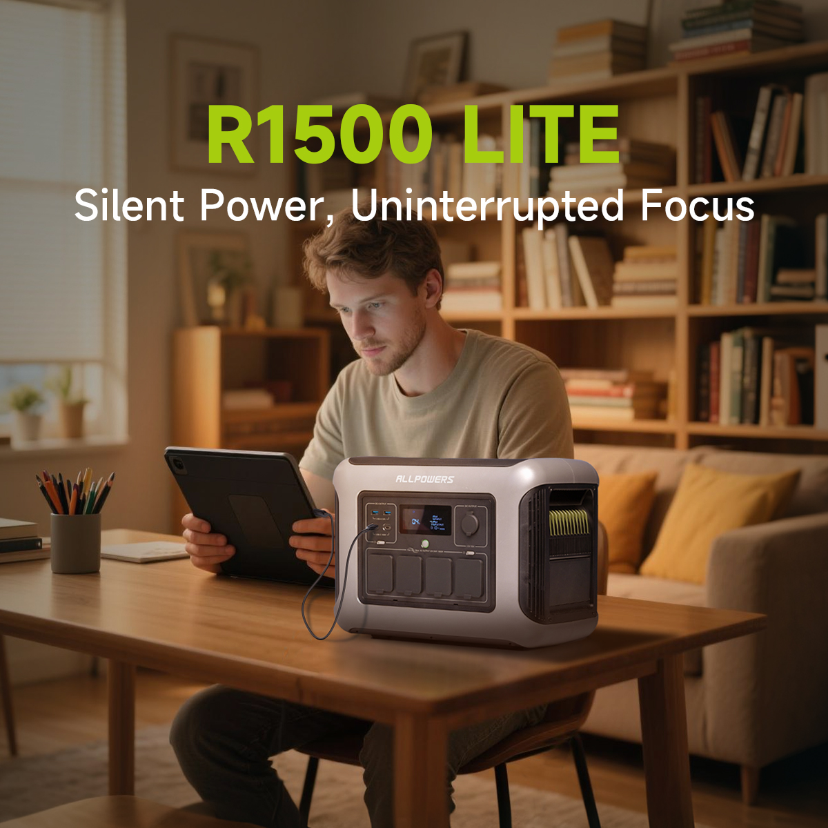 ALLPOWERS R1500 LITE Portable Power Station, 1056Wh LFP Battery