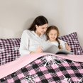thumbnail image 5 of Homewish Winter Snowflake Bedding Comforter Set 2pcs for Teens,Merry Christmas Twin Comforter Sets Microfiber,Geometric Plaid Grid Breathable Bedding Set,Microfiber Bedroom Decor,Reversible, 5 of 8
