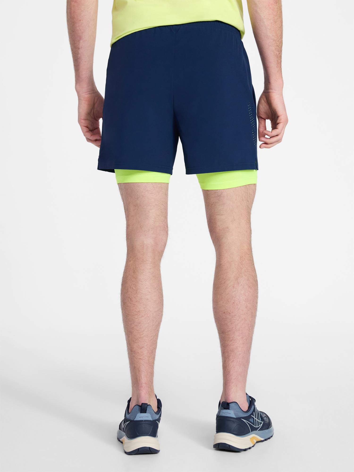 Athletic Works Men's and Big Men's 2 in 1 Gym Shorts with Liner, 6" & 8" Inseams, Sizes S-3XL