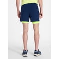thumbnail image 3 of Athletic Works Men's and Big Men's 2 in 1 Gym Shorts with Liner, 6" & 8" Inseams, Sizes S-3XL, 3 of 5