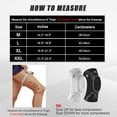 thumbnail image 4 of Kuangmi Smart Knob Knee Brace with Patella Gel Pad and Lateral Stabilizer, Compression Knee Brace for Exercise (Single-White-Left-XXL)), 4 of 7