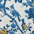 thumbnail image 6 of WYYP Floral Print Birds Round Tablecloth for Picnic Dining Kitchen Farmhouse 100% Polyester Fiber Tablecloths White, 6 of 8