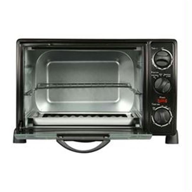 Other 6 Slice Black Toaster Oven Broiler with Drip Pan