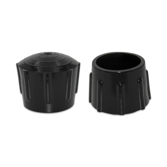 Flyshop 4PCS Round Synthetic Rubber Chair Leg Caps Non-Slip Noise Reduction Protective Caps Durable Chair Leg Tips Floor Protectors End Cap to Prevent Scratches of Floor, 35mm Black