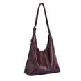 thumbnail image 2 of Gustave Slouchy Hobo Shoulder Bag for Women Soft PU Leather Everyday Tote Handbag Crossbody Purse with Adjustable Strap for Work Travel - Brown, 2 of 7