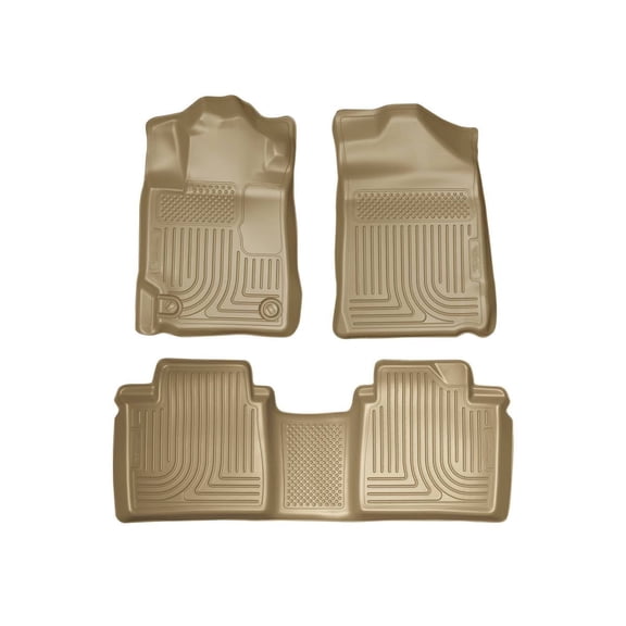 Husky Liners 98513 Weatherbeater Floor Mats Fit 2007-2011 Toyota Camry - Front/2nd Seat - Tan