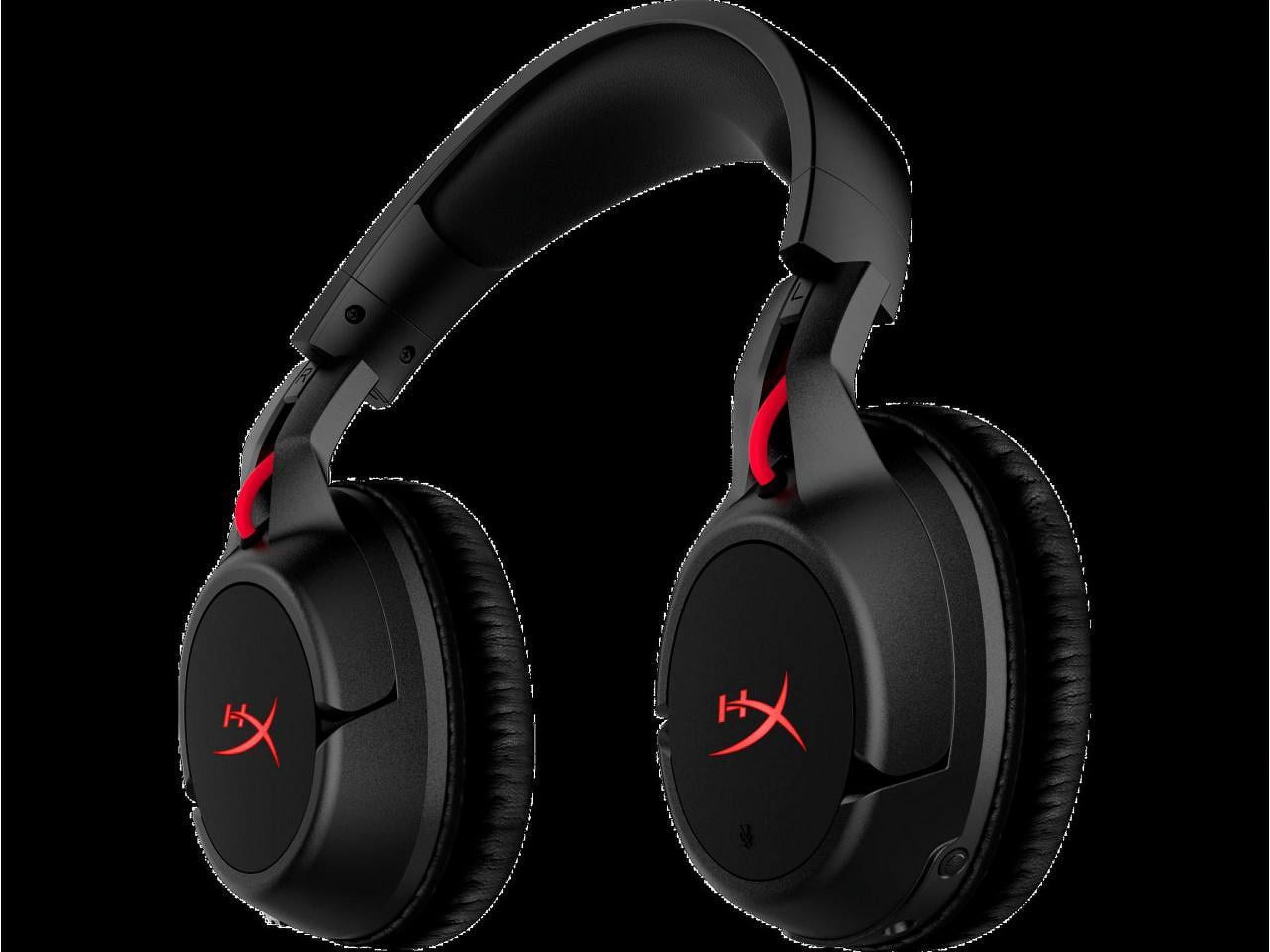  HyperX Cloud Flight - Wireless Gaming Headset, Long Lasting  Battery up to 30 Hours, Detachable Noise Cancelling Microphone, Red LED  Light, Comfortable Memory Foam, Works with PC, PS4 & PS5 