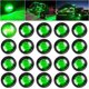 thumbnail image 1 of Luces LED de gálibo laterales redondas de 3/4", intermitentes delanteros y traseros, impermeables, para remolques, camiones, autobuses, furgonetas y camionetas (20 luces LED verdes), 1 of 1