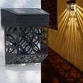 thumbnail image 4 of Fence Post Solar Wall Light, Solar Deck Lights With Dusk To Dawn Sensor, Waterproof Outdoor Decorative Lights, Energy-saving, Easy Installation For Patio, Garden, Steps, 4 of 5