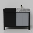 thumbnail image 5 of Lexora Home Zilara 42" Single Marble Top Bathroom Vanity with Gun Metal Faucet, 5 of 11