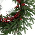 thumbnail image 5 of Northlight Real Touch™️ Berries and Pine Artificial Christmas Wreath  - 32" - Unlit, 5 of 9