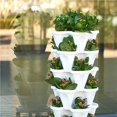 thumbnail image 2 of Maoww Stacking Planter with Drainage Holes Load-Bearing Simple Planting Pot Multifunctional Large Petal Flower Container Growing Type1, 2 of 9