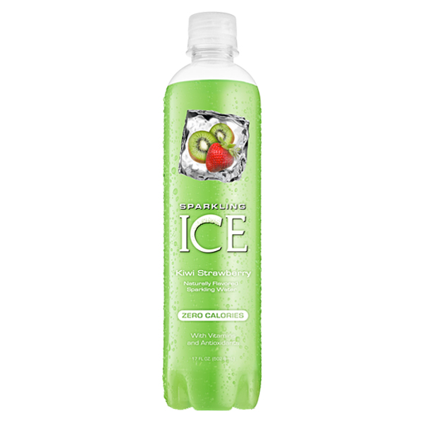 Sparkling Ice Kiwi Strawberry 17 oz Plastic Bottles Pack of 12