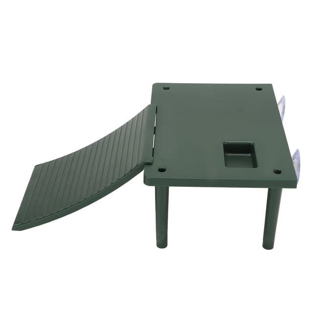 Plataforma para tomar el sol para tortugas Bling Bling con escalera verde